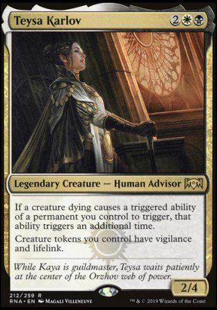 Teysa Karlov (Ravnica Allegiance) Trading Card