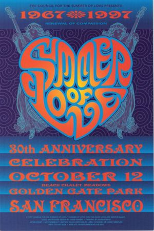 Summer of Love 30th Anniversary Celebration at Golden Gate Park 1997 Handbill