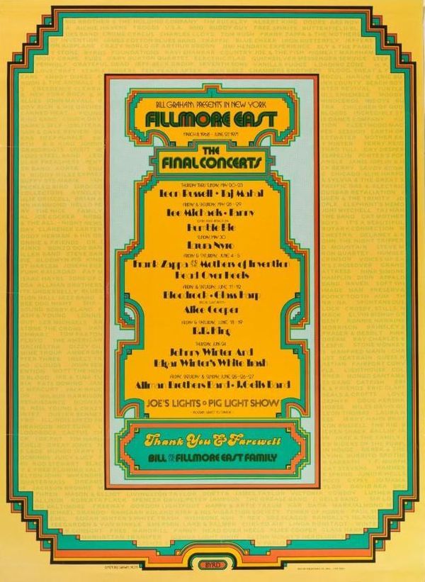 FE-11 Allman Brothers Band Fillmore East 1971
