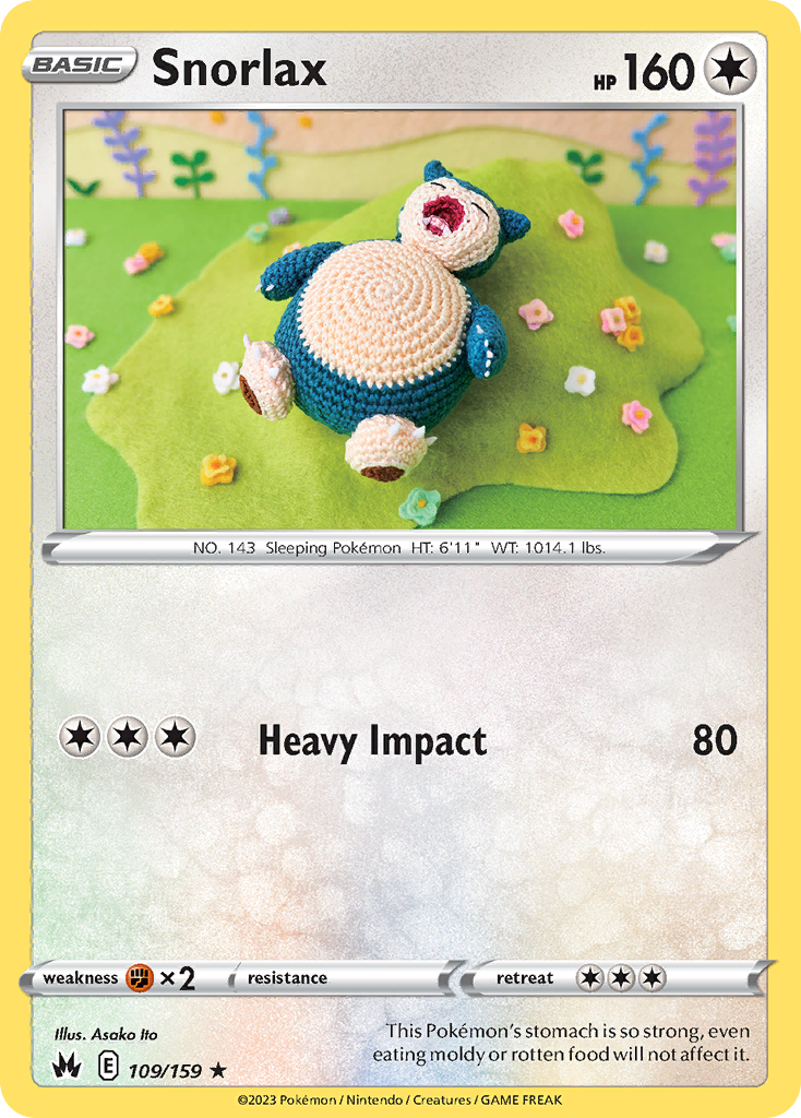 Snorlax (109/159) - Crown Zenith Pokémon Card