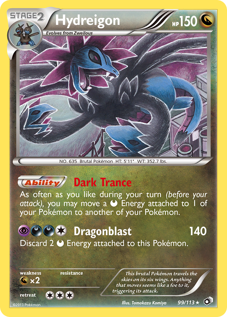 Hydreigon (99/113) - Legendary Treasures Pokémon Card