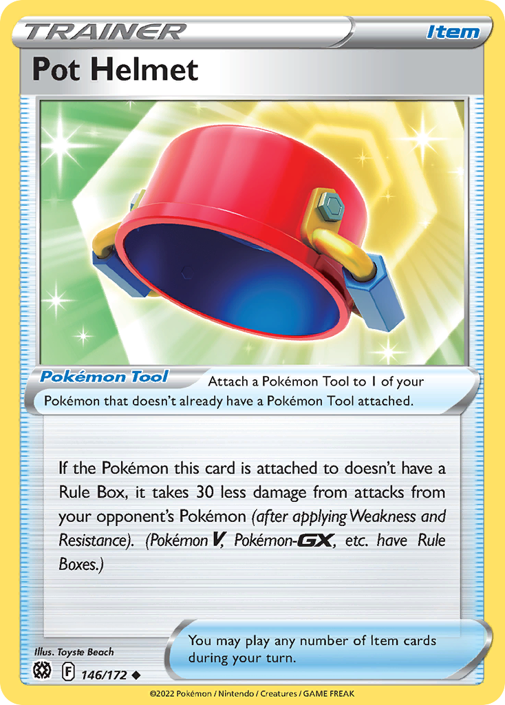 Pot Helmet (Trainer: Item) (146/172) - Brilliant Stars Pokémon Card