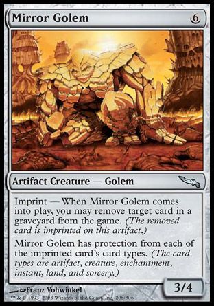 Mirror Golem (Mirrodin) Trading Card