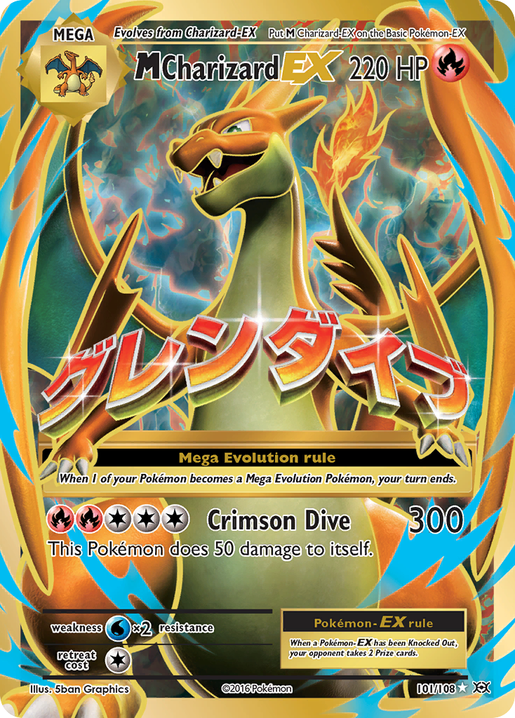 M Charizard-EX MEGA (101/108) - Evolutions