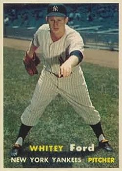 Whitey Ford 1957 Topps #25 Sports Card