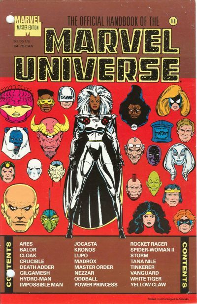 Official Handbook of the Marvel Universe Master Edition #11 Comic
