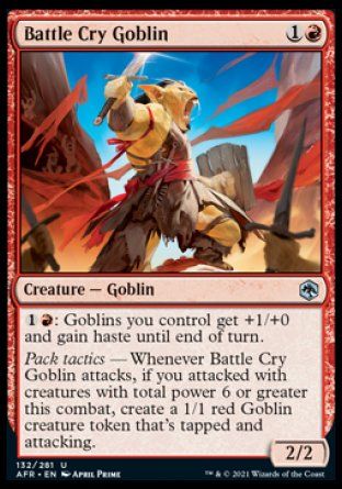 Battle Cry Goblin (Dungeons & Dragons: Adventures in the Forgotten Realms) Trading Card