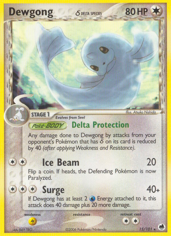 Dewgong Pokémon Card