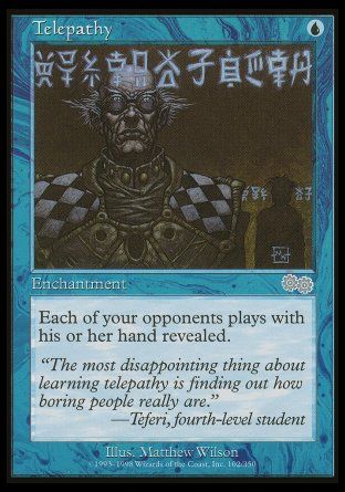 Telepathy (Urza's Saga) Trading Card