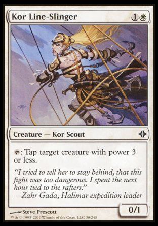 Kor Line-Slinger (Rise of the Eldrazi) Trading Card