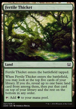 Fertile Thicket (Nissa vs. Ob Nixilis) Trading Card