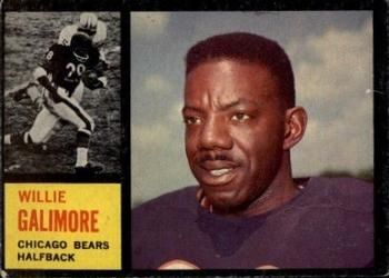 Willie Galimore 1962 Topps #14 Sports Card