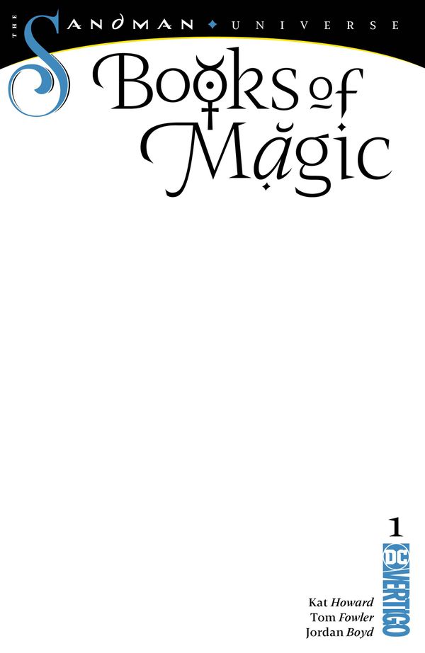 Books of Magic #1 (Blank Variant Cover)