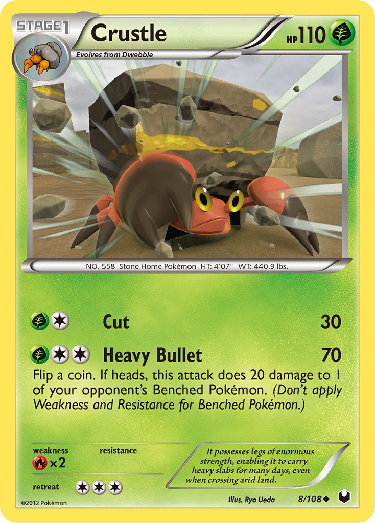 Crustle (8/108) - Dark Explorers Pokémon Card