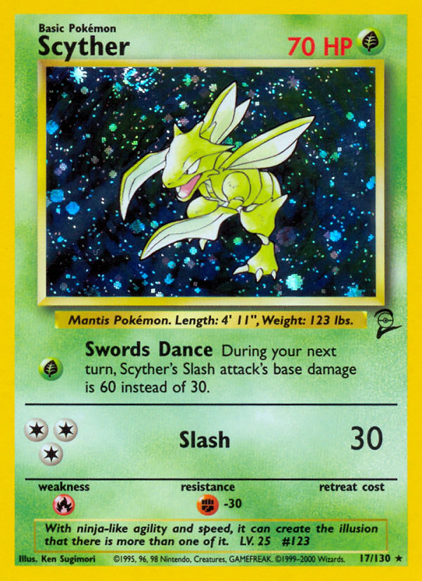 Scyther (17/130) - Base Set 2 Pokémon Card