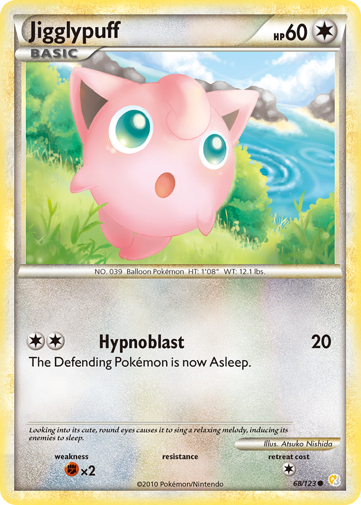 Jigglypuff (68/123) - HeartGold & SoulSilver Pokémon Card