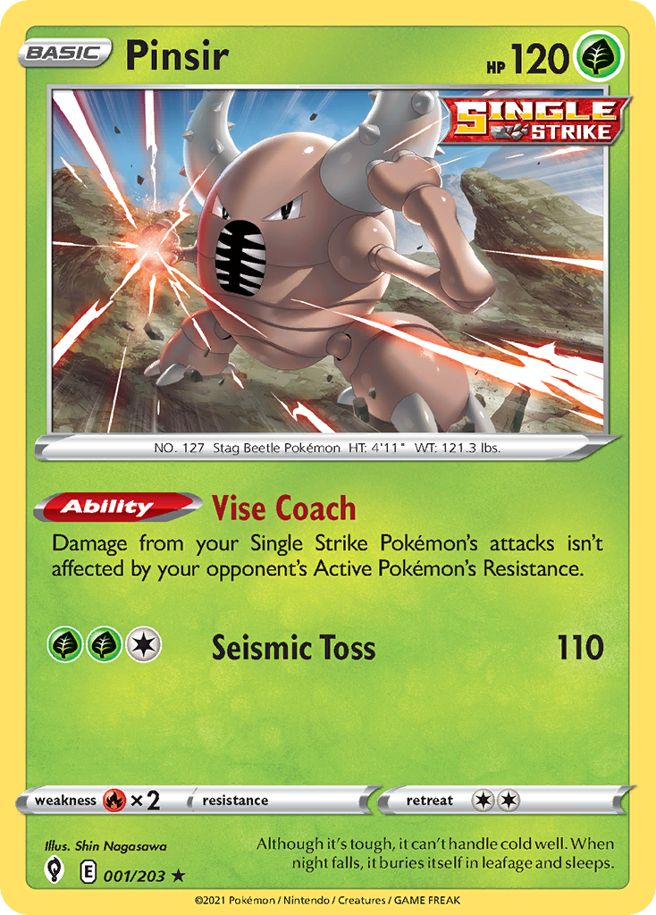 Pinsir (1/203) - Evolving Skies Pokémon Card