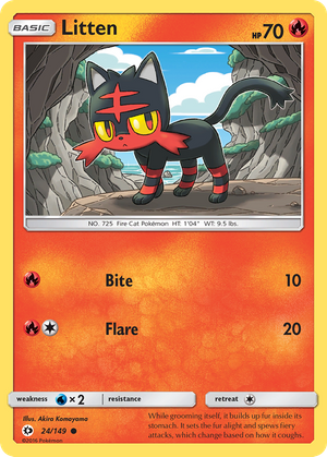 Litten (24/149) - Sun & Moon