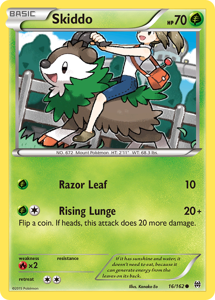 Skiddo (16/162) - BREAKthrough Pokémon Card