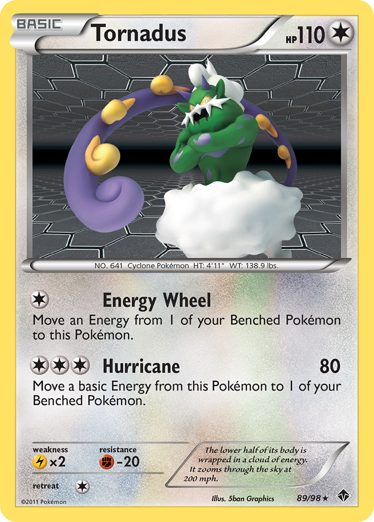 Tornadus (89/98) - Emerging Powers Pokémon Card