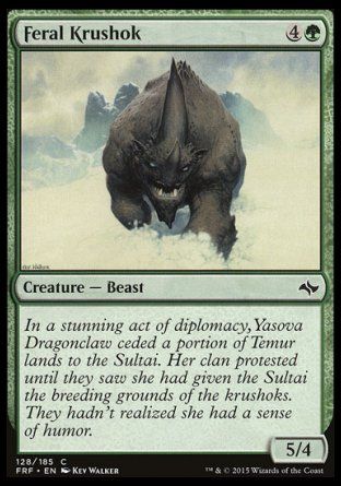 Feral Krushok (Fate Reforged) Trading Card