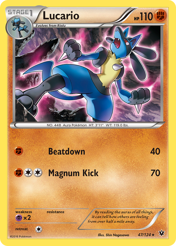 Lucario (47/124) - Fates Collide Pokémon Card