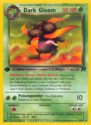 Dark Gloom (36/82) - Team Rocket (1st Edition)