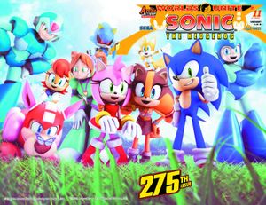 Sonic The Hedgehog #275 (Knight Wraparound Variant Cover)