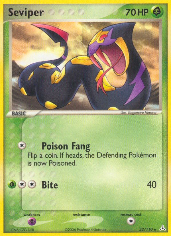 Seviper (32/110) - Holon Phantoms Pokémon Card