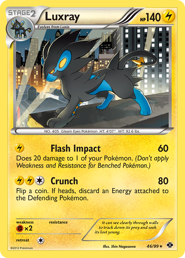 Luxray (46/99) - Next Destinies Pokémon Card