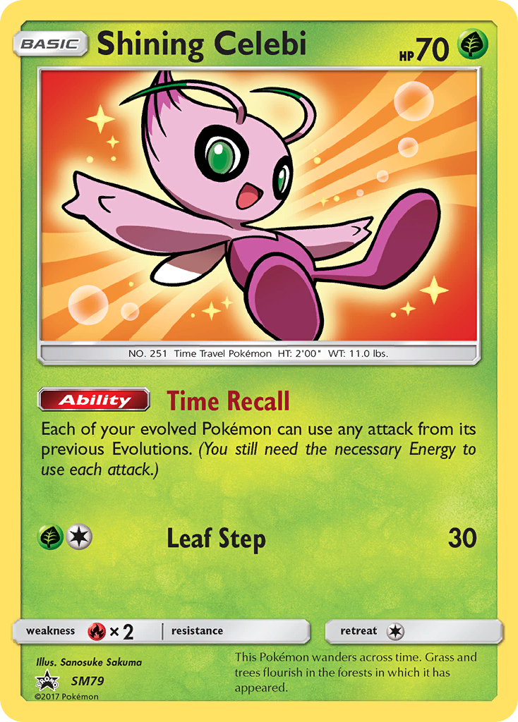 Shining Celebi (SM79) - SM Black Star Promos Pokémon Card