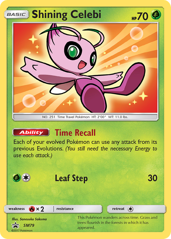 Shining Celebi (SM79) - SM Black Star Promos