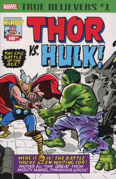 True Believers: Kirby 100th - Thor vs. Hulk #1 Comic
