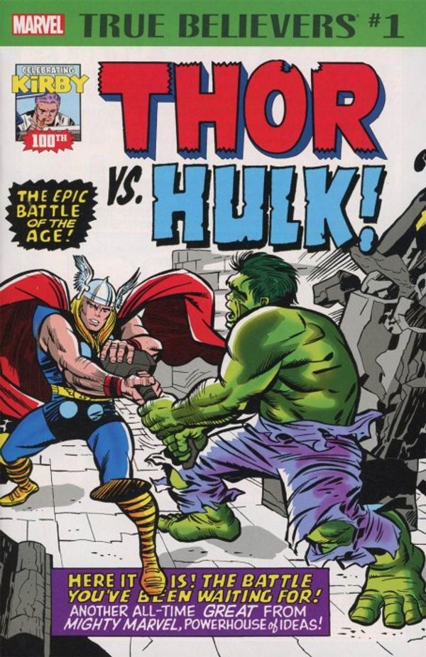 True Believers: Kirby 100th - Thor vs. Hulk #1