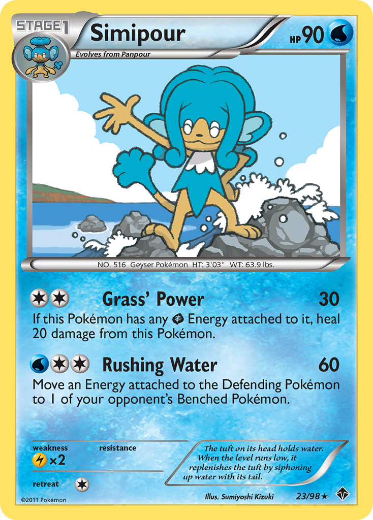 Simipour (23/98) - Emerging Powers Pokémon Card