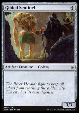 Gilded Sentinel (Ixalan) Trading Card