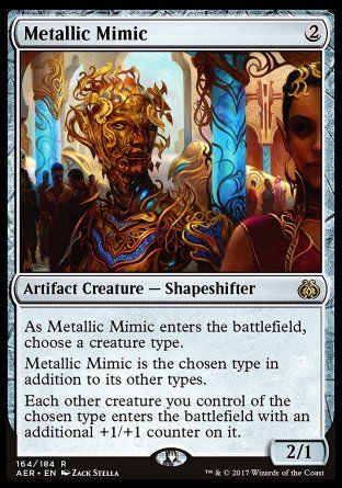 Metallic Mimic (Aether Revolt) Trading Card