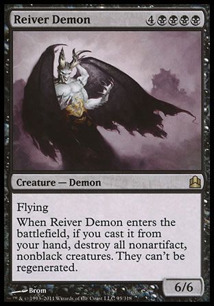 Reiver Demon (MTG Commander) Trading Card