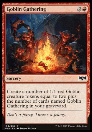 Goblin Gathering (Ravnica Allegiance) Trading Card