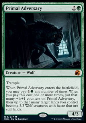 Primal Adversary (Innistrad: Midnight Hunt)