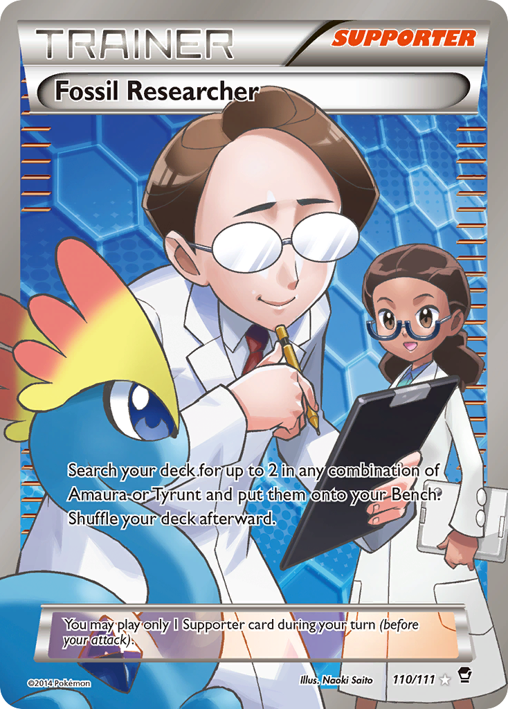 Fossil Researcher (Trainer: Supporter) (110/111) - Furious Fists Pokémon Card