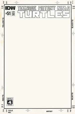 Teenage Mutant Ninja Turtles #51 (Artist Cover Blank Sketch Variant)