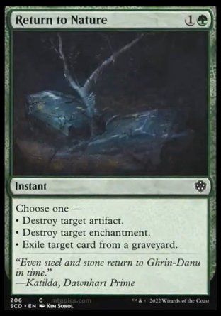 Return to Nature (Starter Commander Decks) Trading Card