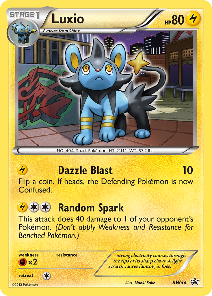 Luxio (BW34) - BW Black Star Promos Pokémon Card