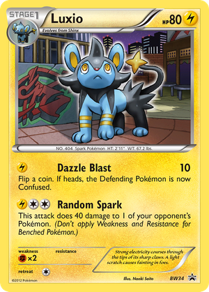 Luxio (BW34) - BW Black Star Promos