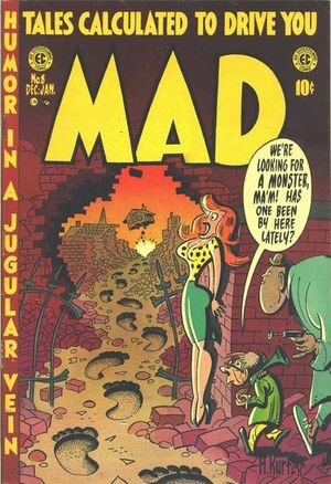 【額縁付き】mad magazine ⑧ A2ポスター vintage mad magazine Special Number 8 16 Page Bonus Not