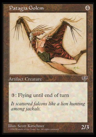 Patagia Golem (Mirage) Trading Card