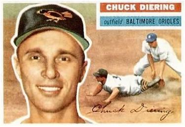 Chuck Diering 1956 Topps #19 Sports Card