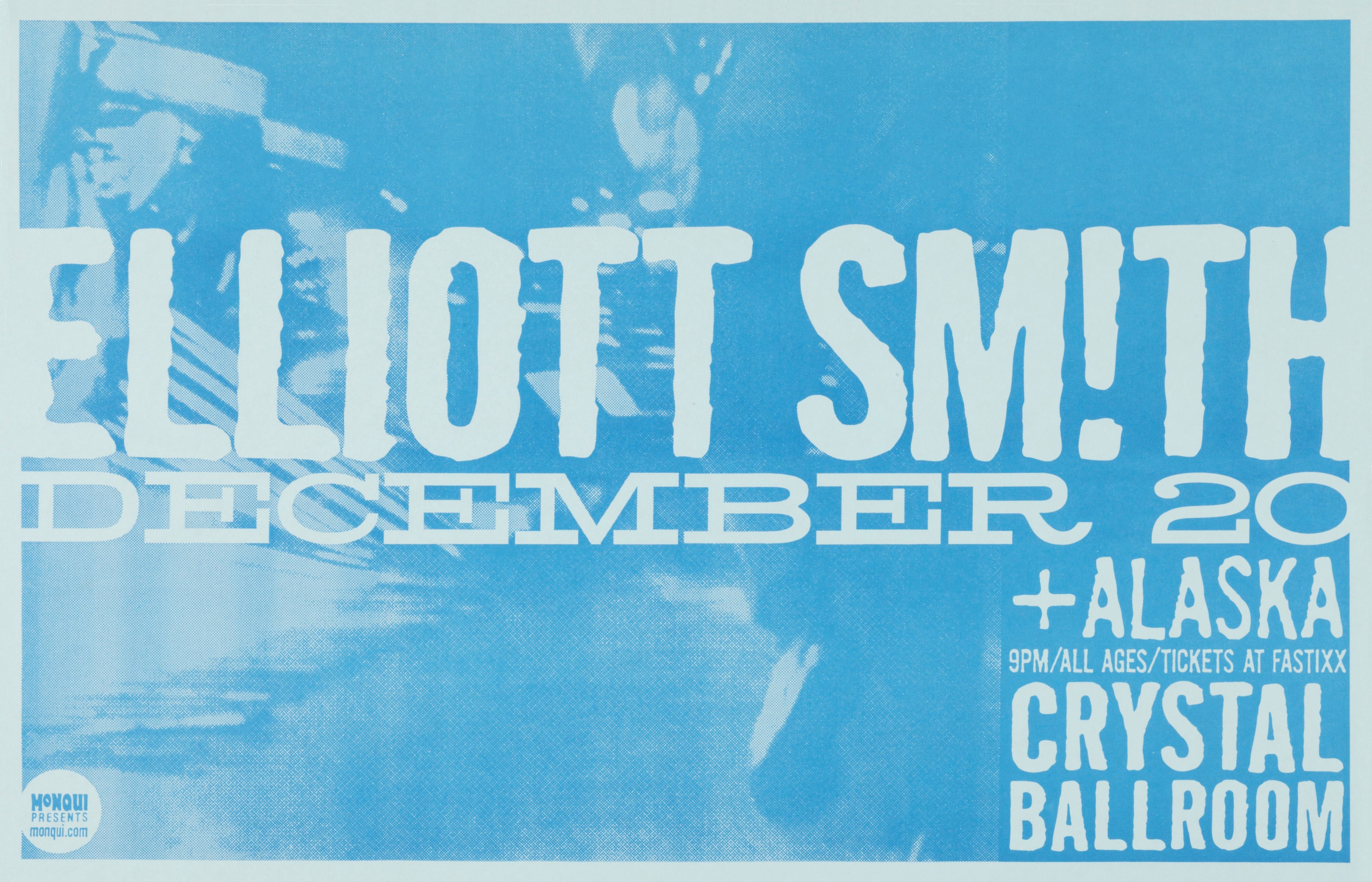 MXP-193.5 Elliott Smith Crystal Ballroom 2001 Concert Poster