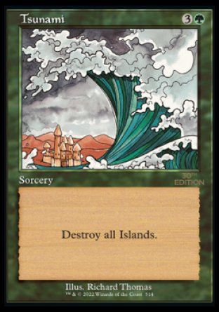 Tsunami (Magic 30th Anniversary Edition - Old Frame) Trading Card